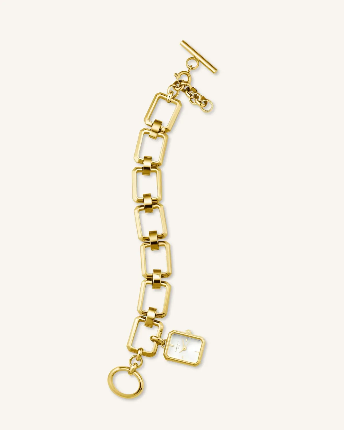 Rosefield Studio Octagon Chain Gold klokke gull