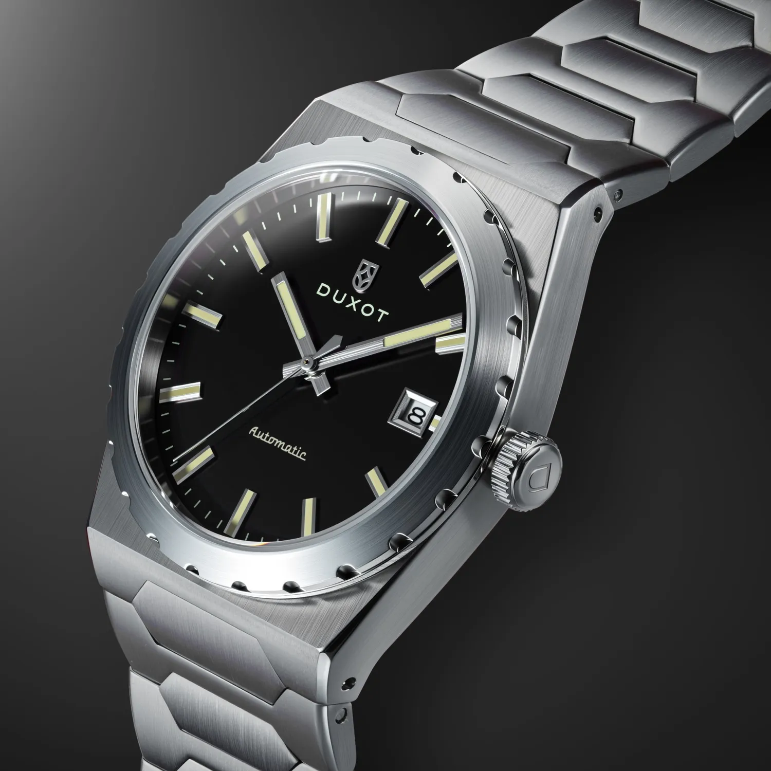 Duxot Taranto Ebony Glint klokke svart 37 mm
