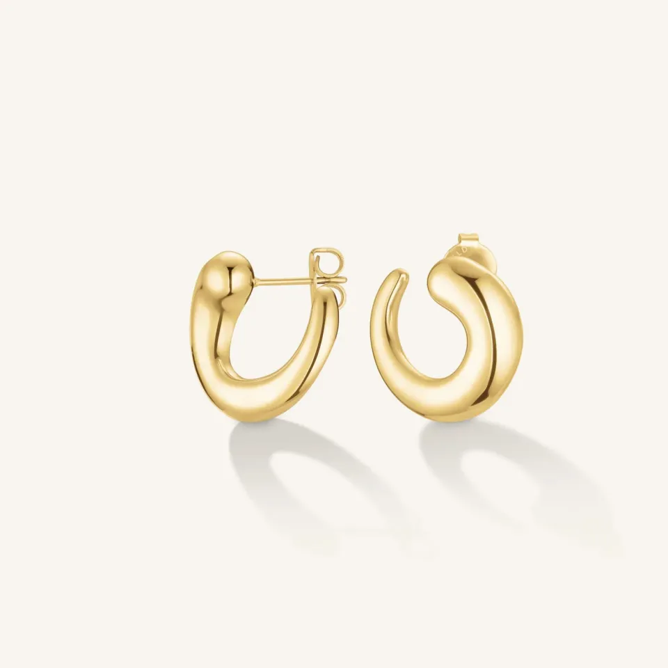 Rosefield Essentials Swirl Studs øredobber gull