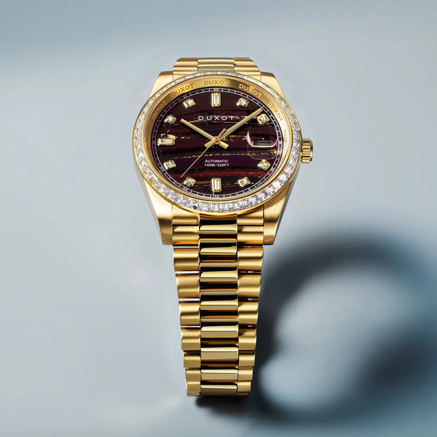 Duxot Serenata Automatic klokke Tiger Eye 40 mm