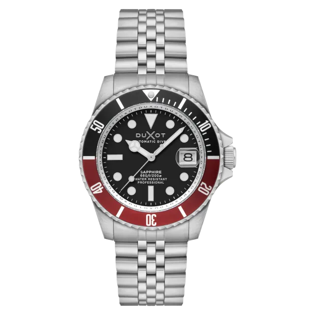 Duxot Atlantica Diver Automatic klokke Jade Black 20 ATM