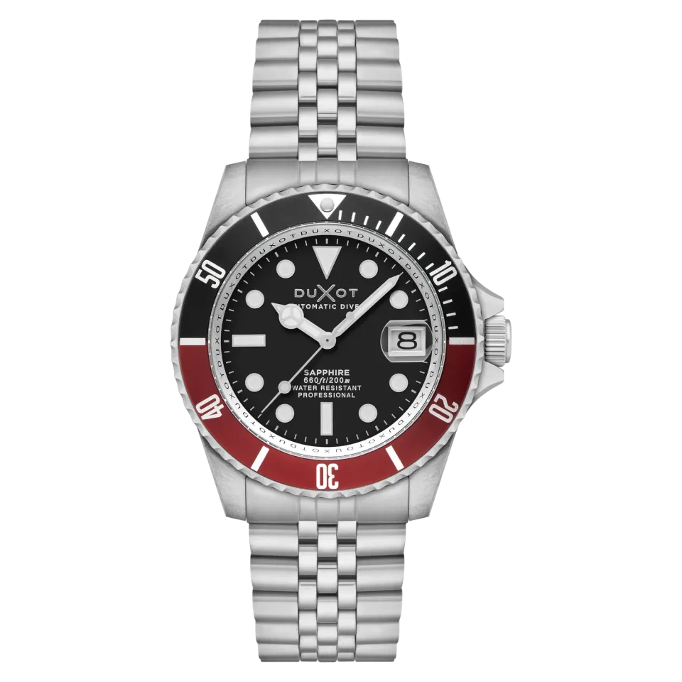 Duxot Atlantica Diver Automatic klokke Jade Black 20 ATM