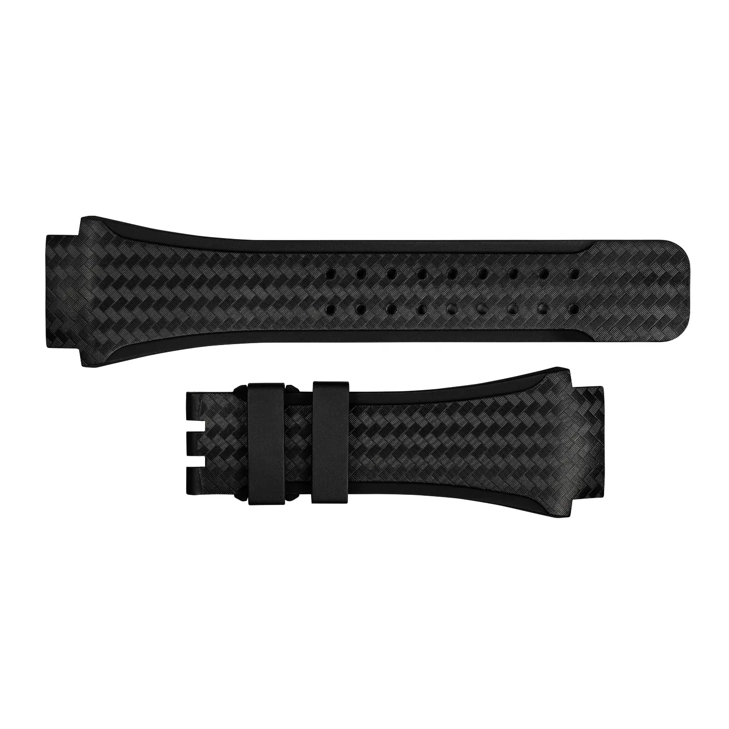 DAVOSA Titanium Automatic gummirem 24 mm svart