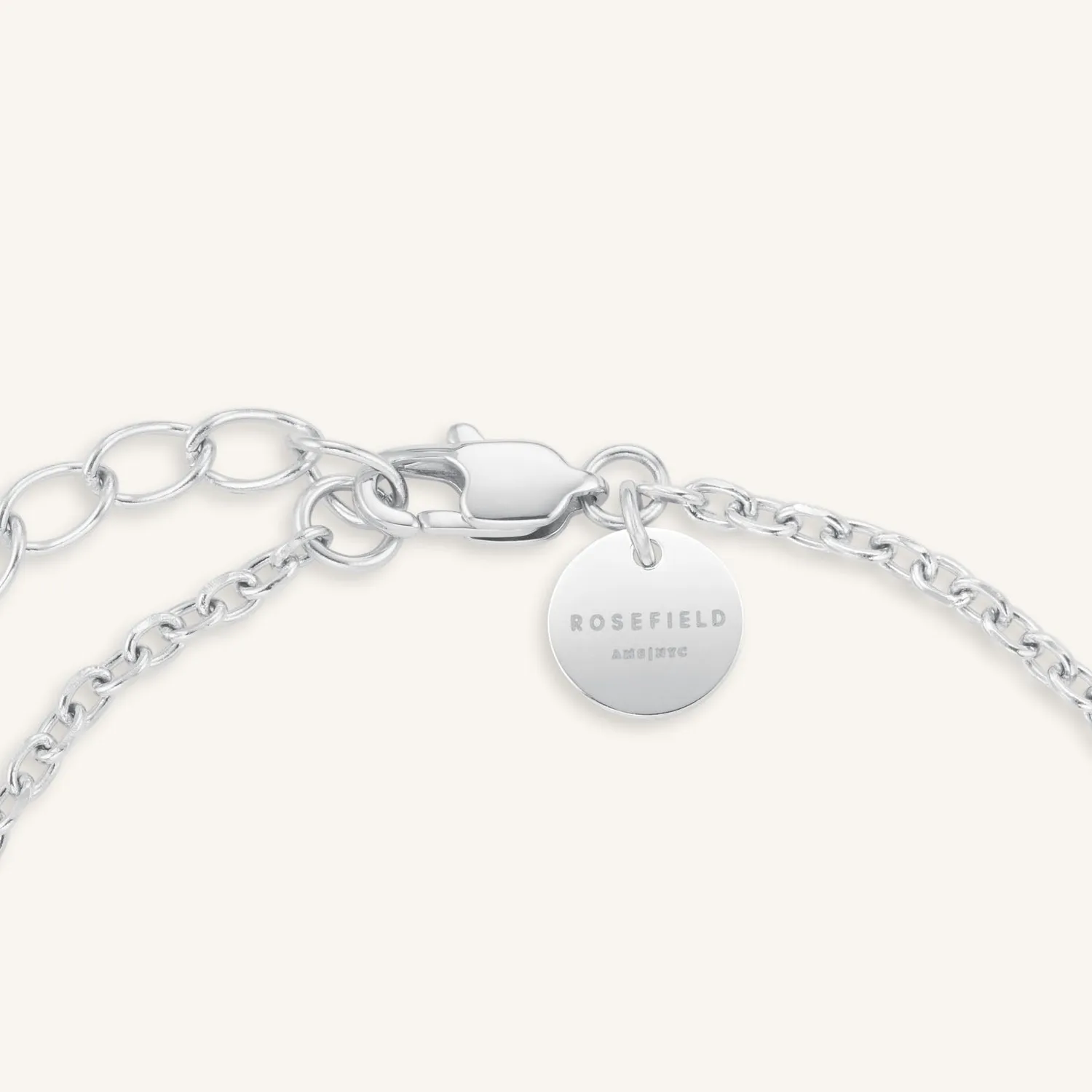 Rosefield Pave Leaf armbånd gullfarget, justerbart