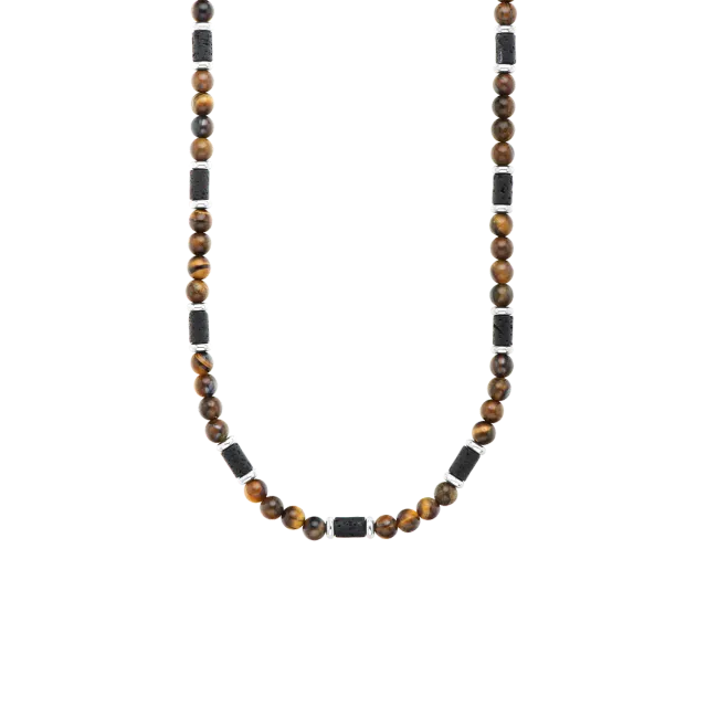 Duxot Atlantica Tiger Eye Lava Stones smykke tigerøye lavastein