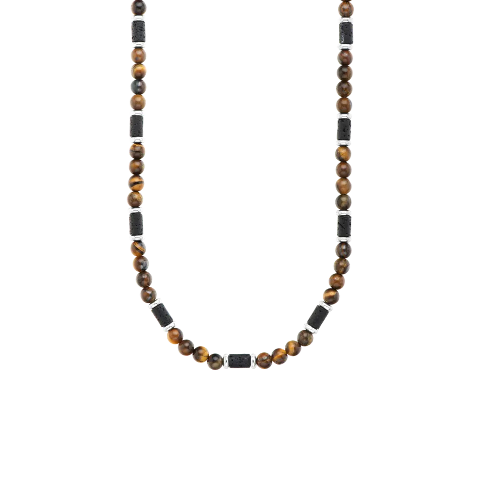Duxot Atlantica Tiger Eye Lava Stones smykke tigerøye lavastein