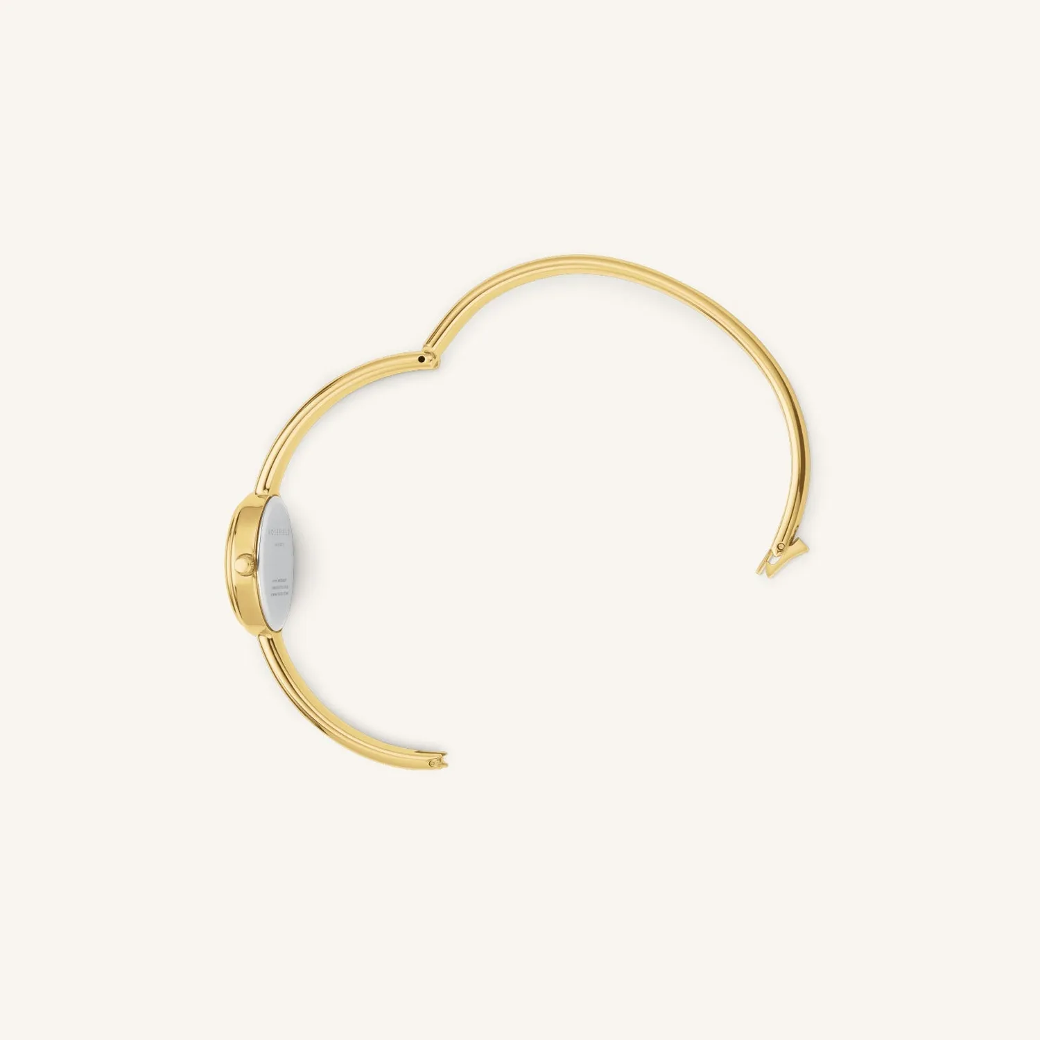 Rosefield Bangle S klokke gull 56 mm perlemor