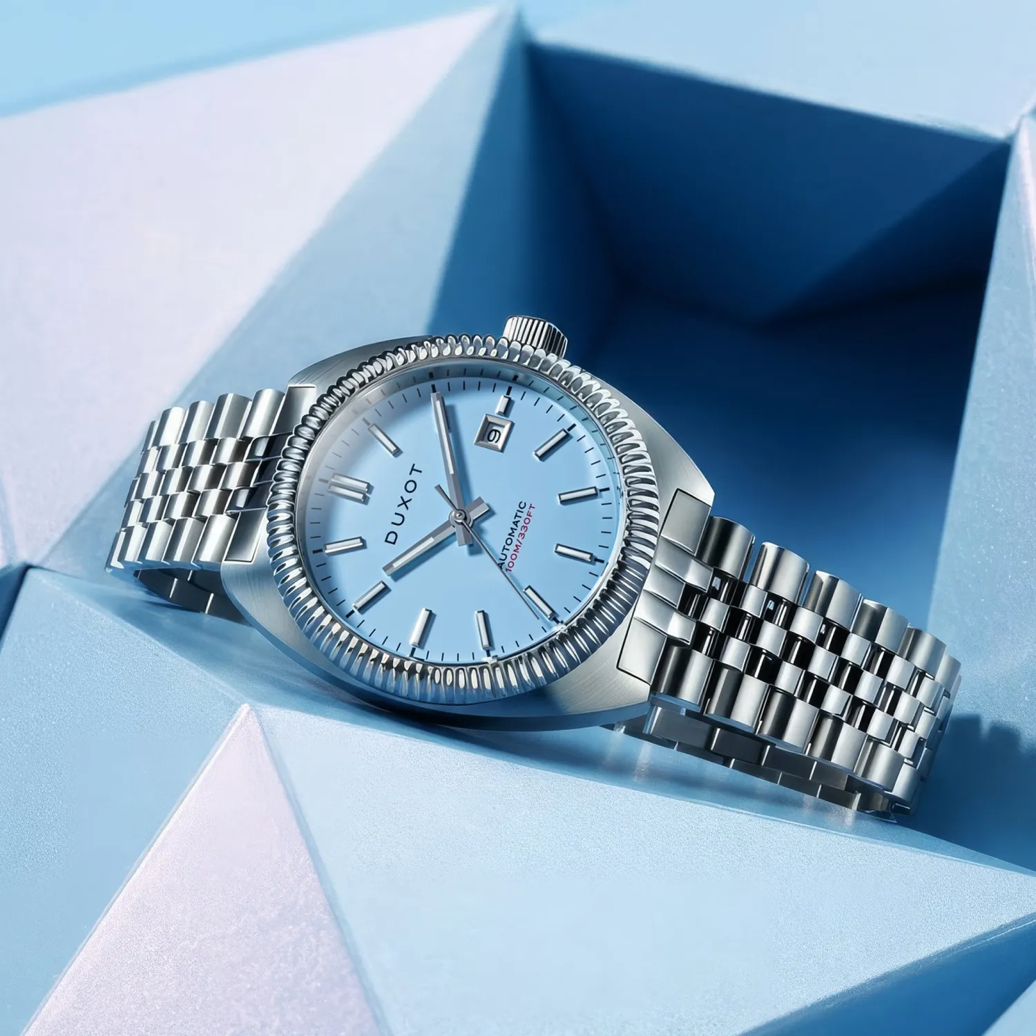 Duxot Siena Glacial Blue klokke automatisk 40 mm