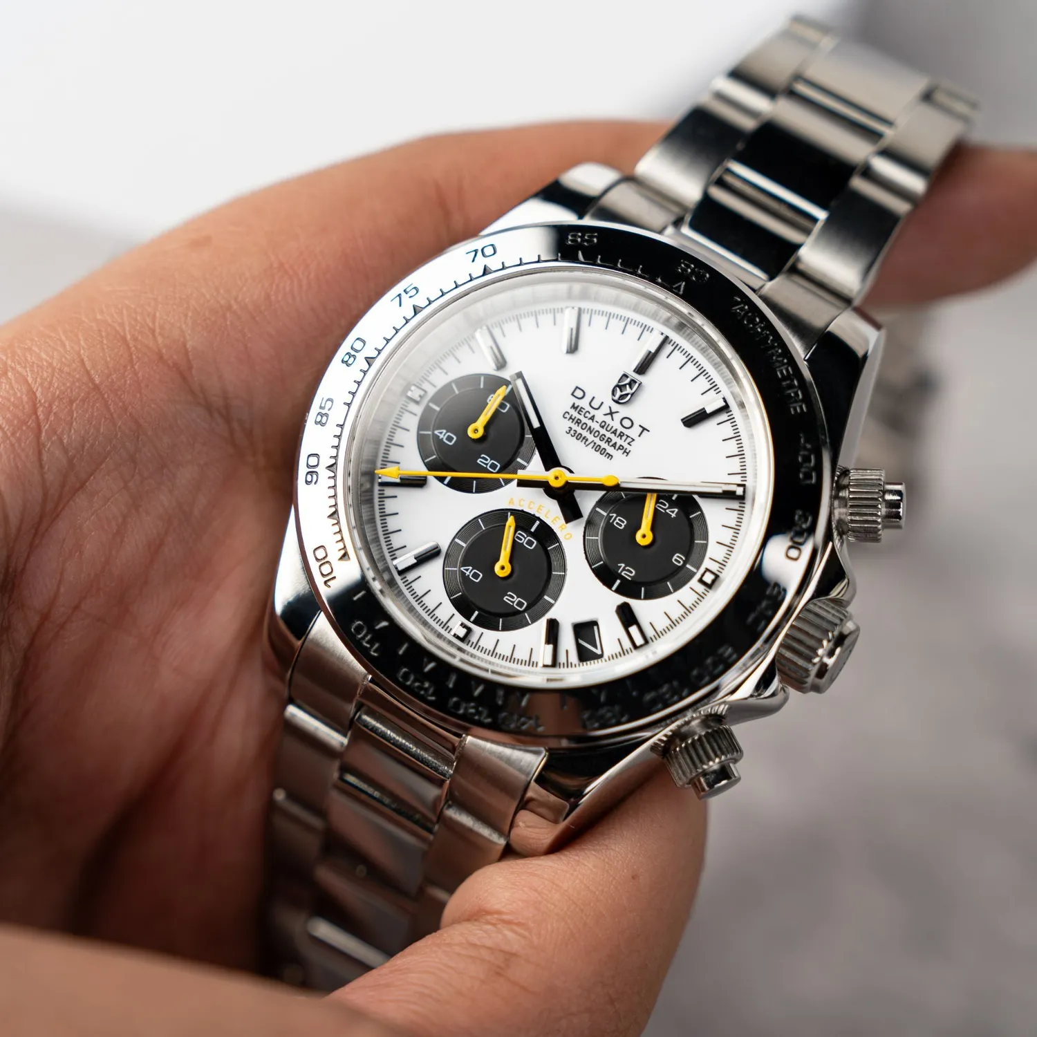 Duxot Accelero Chronograph Star White kronograf 40 mm