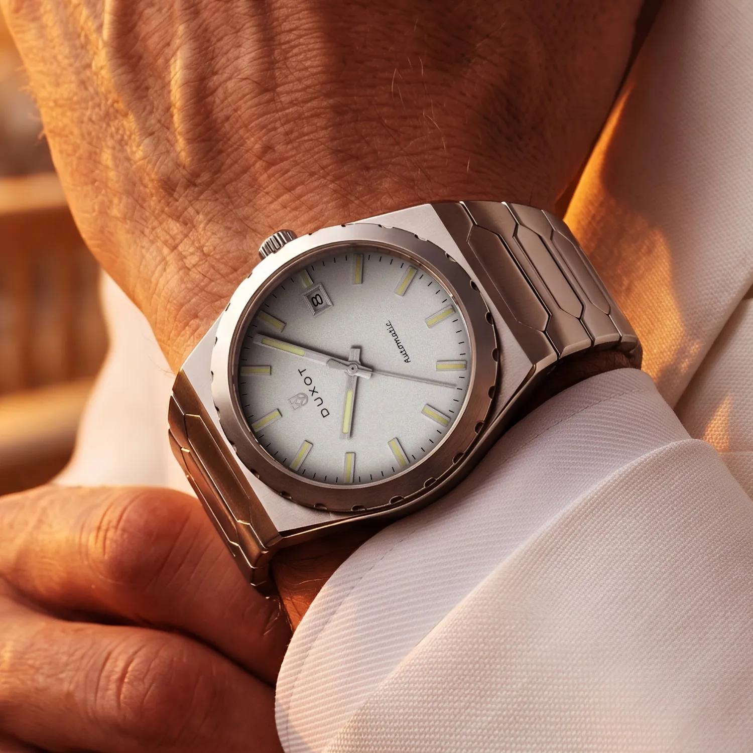 Duxot Taranto Metallic Mist klokke, 37 mm integrert lenke