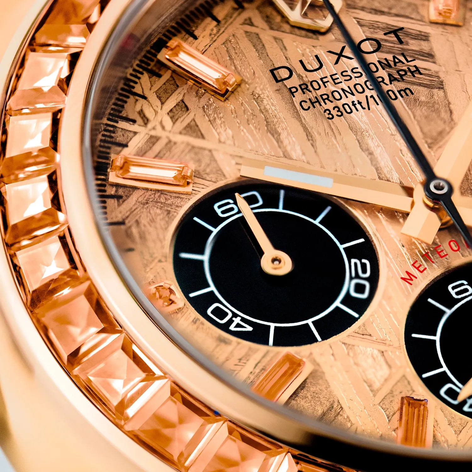 Duxot Accelero Meteorite klokke meteorittskive 39 mm