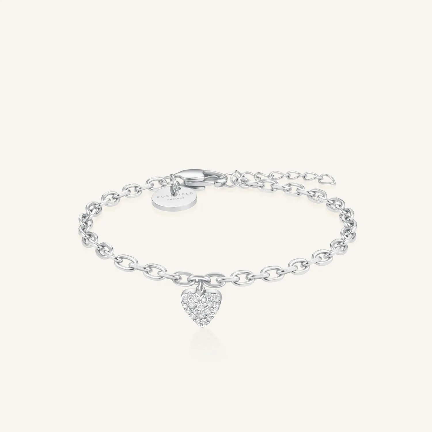 Rosefield Chunky Heart Bracelet armbånd gull 16,5–20,5 cm