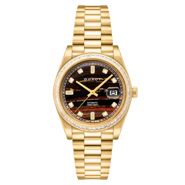 Duxot Serenata Automatic klokke Tiger Eye 40 mm