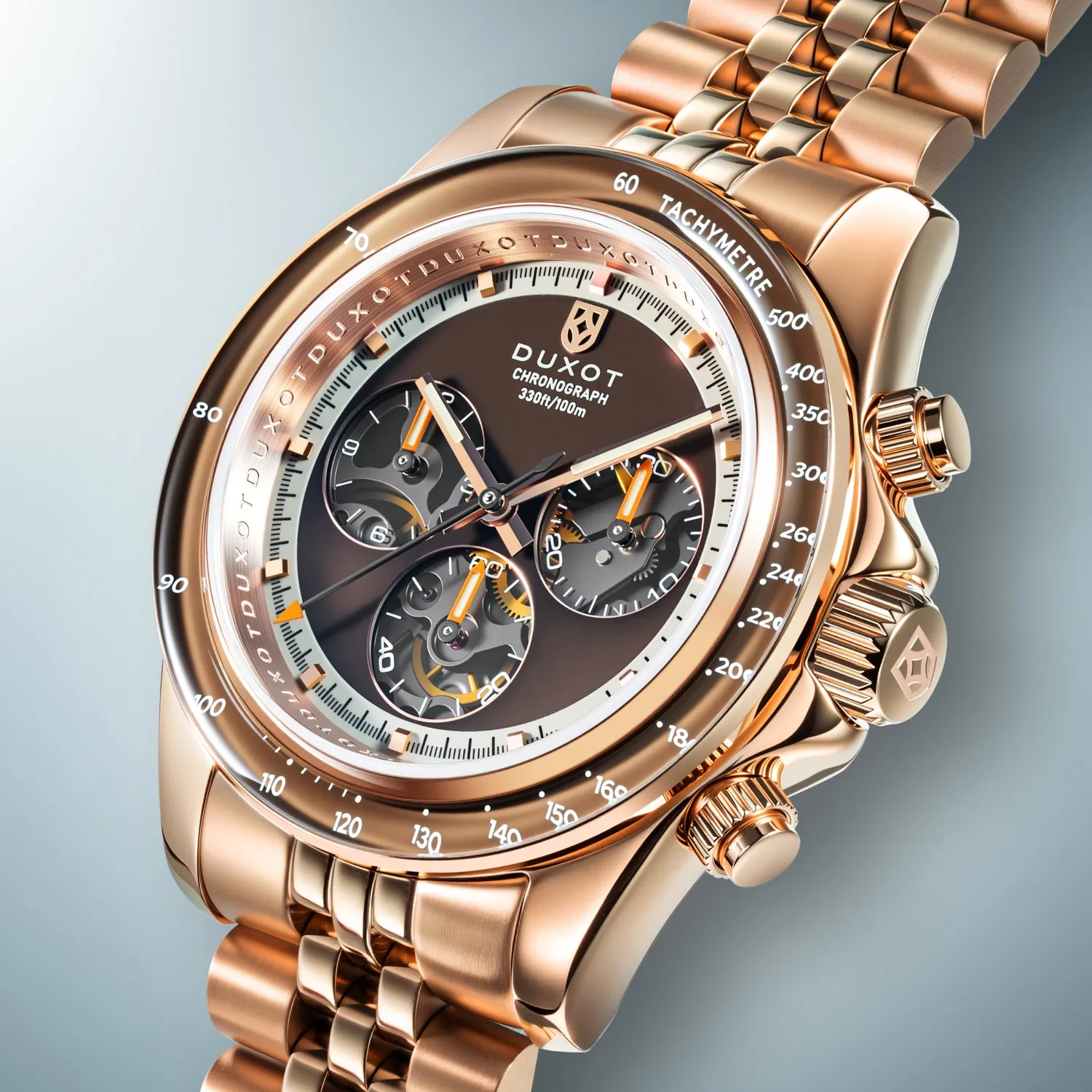 Duxot Accelero Bourbon Charm automatisk kronografklokke