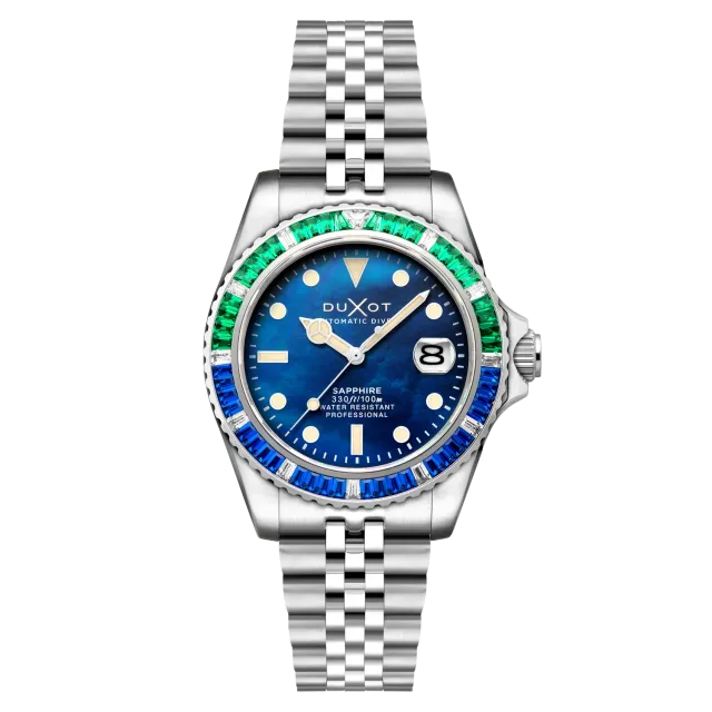 Duxot Atlantica 40 Rainbow Automatic Blue Mop klokke