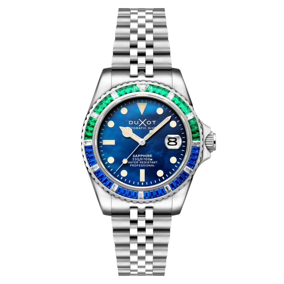 Duxot Atlantica 40 Rainbow Automatic Blue Mop klokke