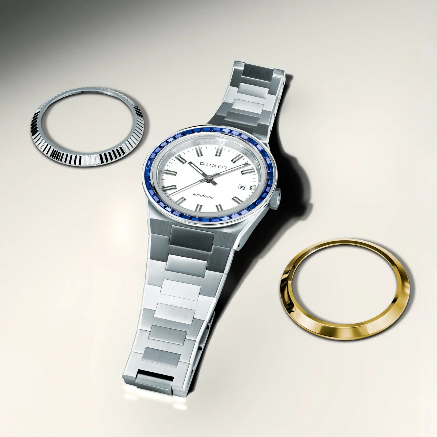 Duxot Alicante Cloud Prism klokke med tre utskiftbare bezeler