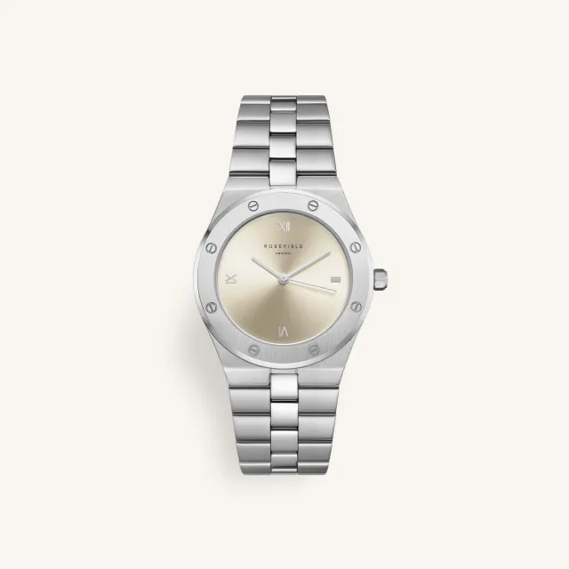 Rosefield Rose Silver armbåndsur sølvfarget 33,23 × 40 mm