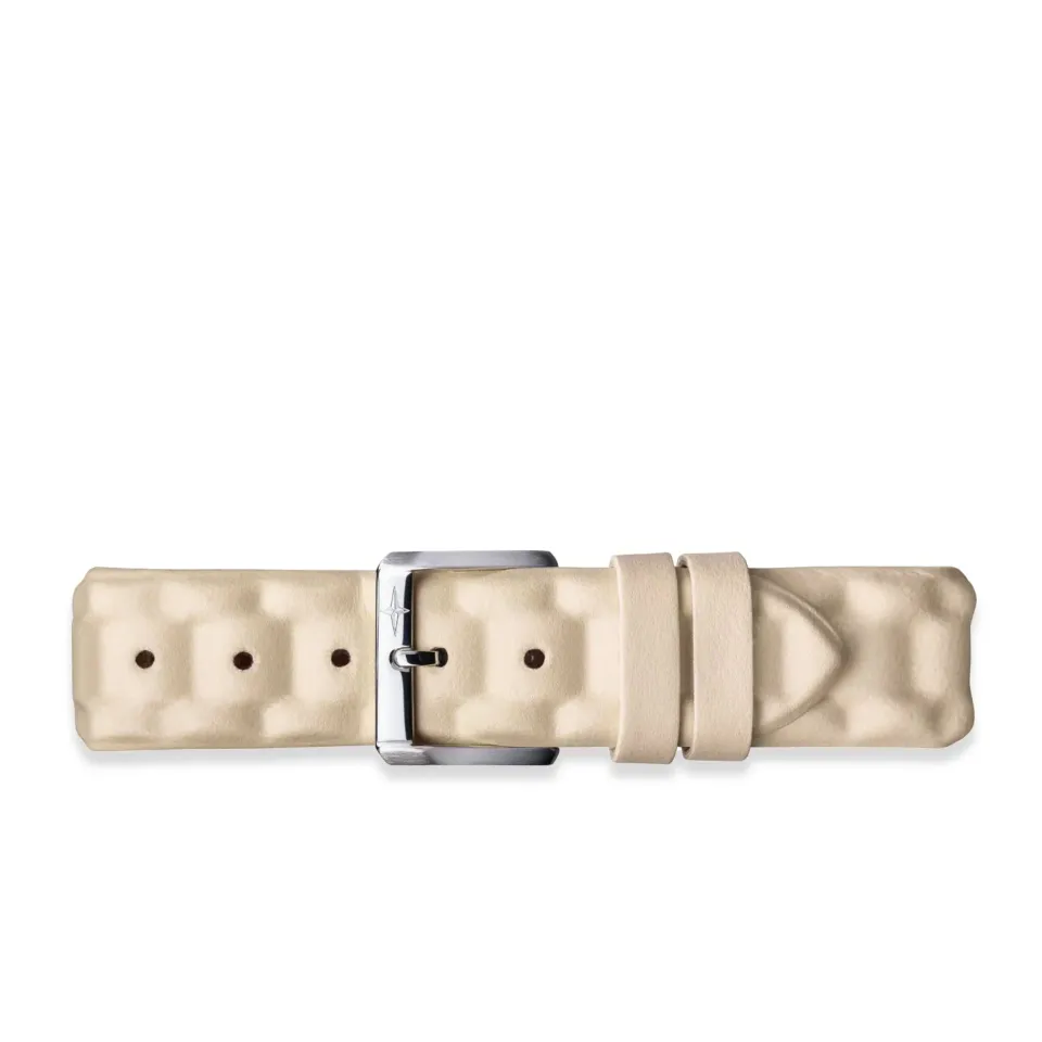 DAVOSA Cowhide Beige 18 mm klokkereim i beige kuskinn