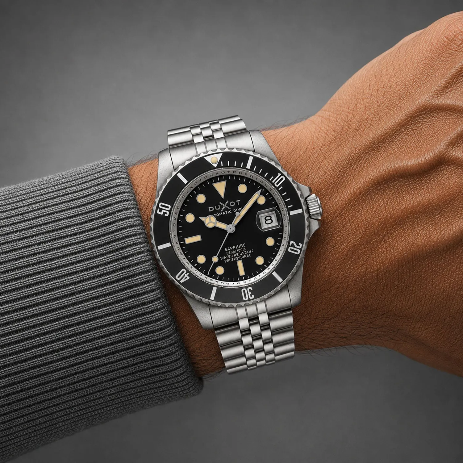 Duxot Atlantica Diver Automatic Charcoal Grey dykkerklokke