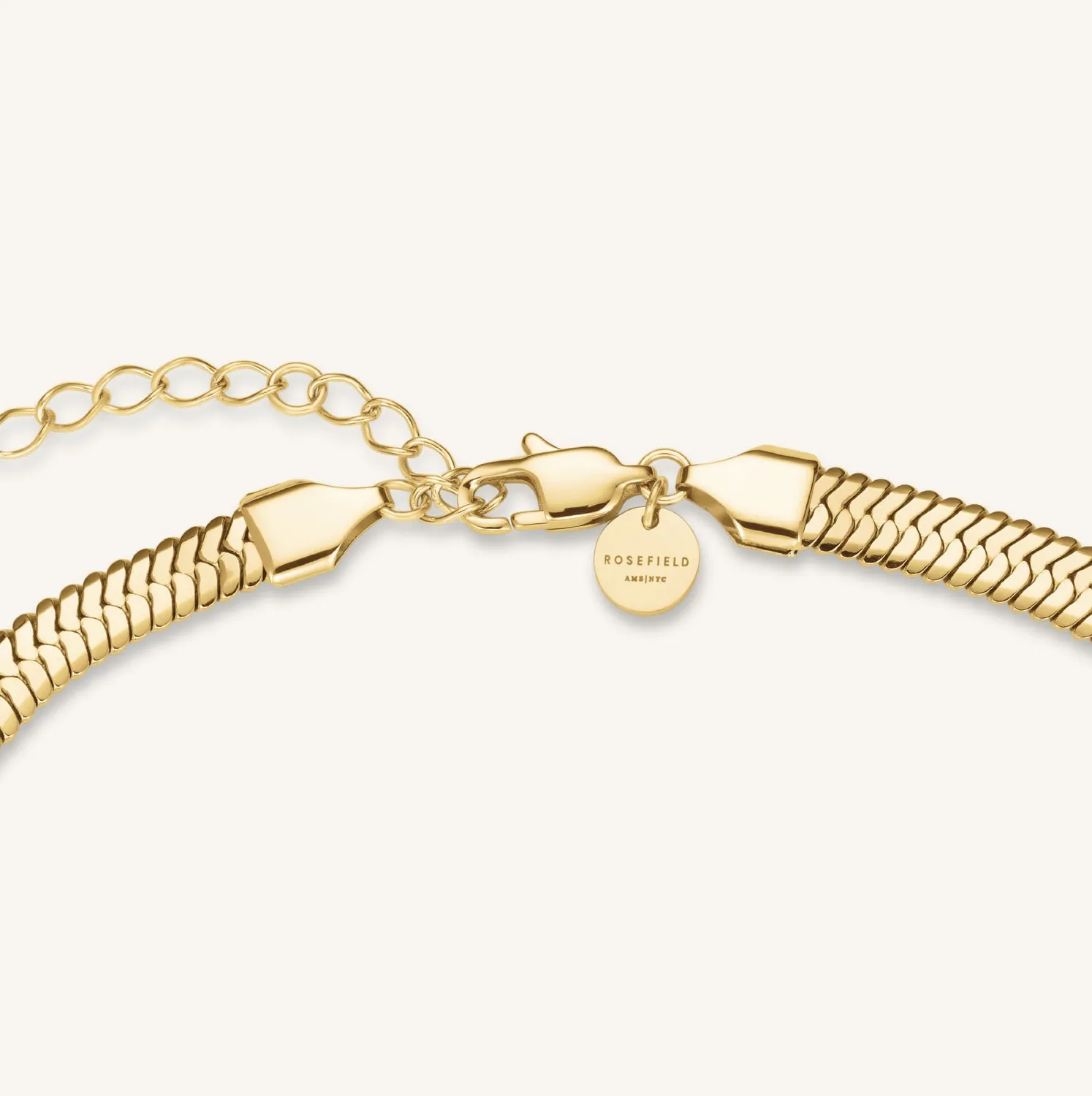 Rosefield Large Snake Necklace halskjede gull 6 mm