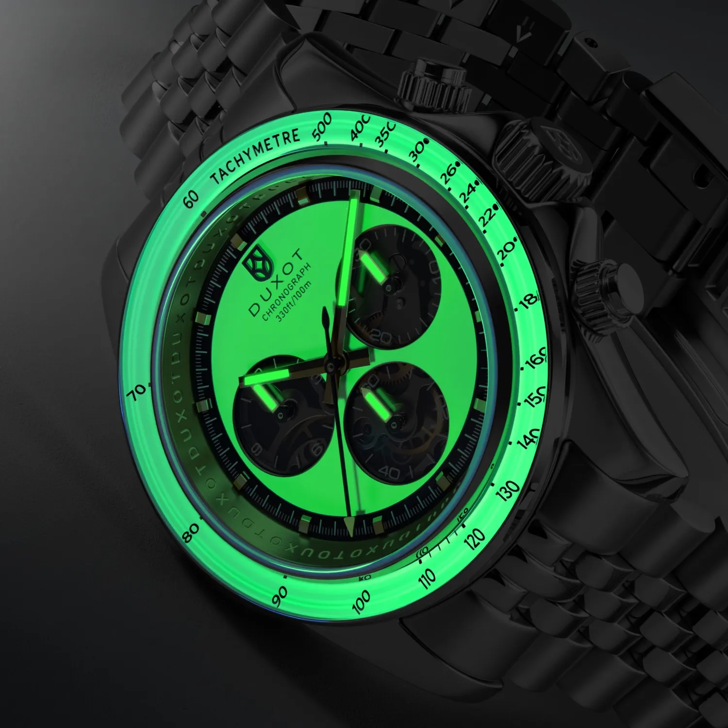 Duxot Accelero Luminara Limited Edition automatisk kronograf Lunar Glow
