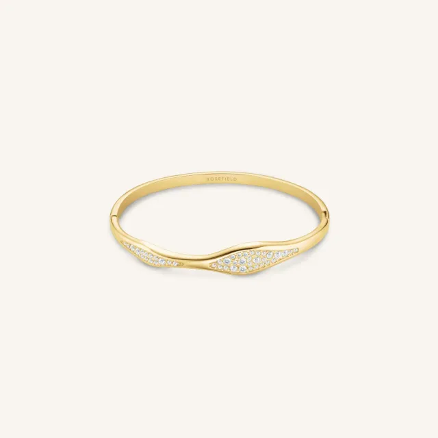 Rosefield Pave Wave Bangle armring gull