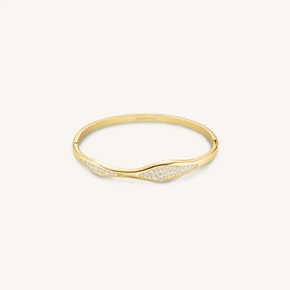 Rosefield Pave Wave Bangle armring gull