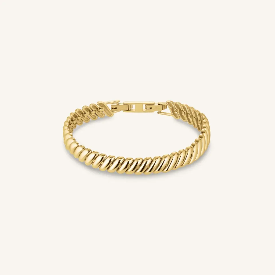 Rosefield Essentials San Marco Bracelet armbånd gull 16–18 cm