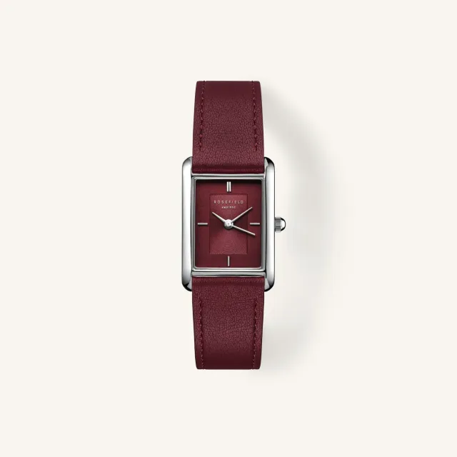Rosefield Heirloom Burgundy klokke burgunder lærrem