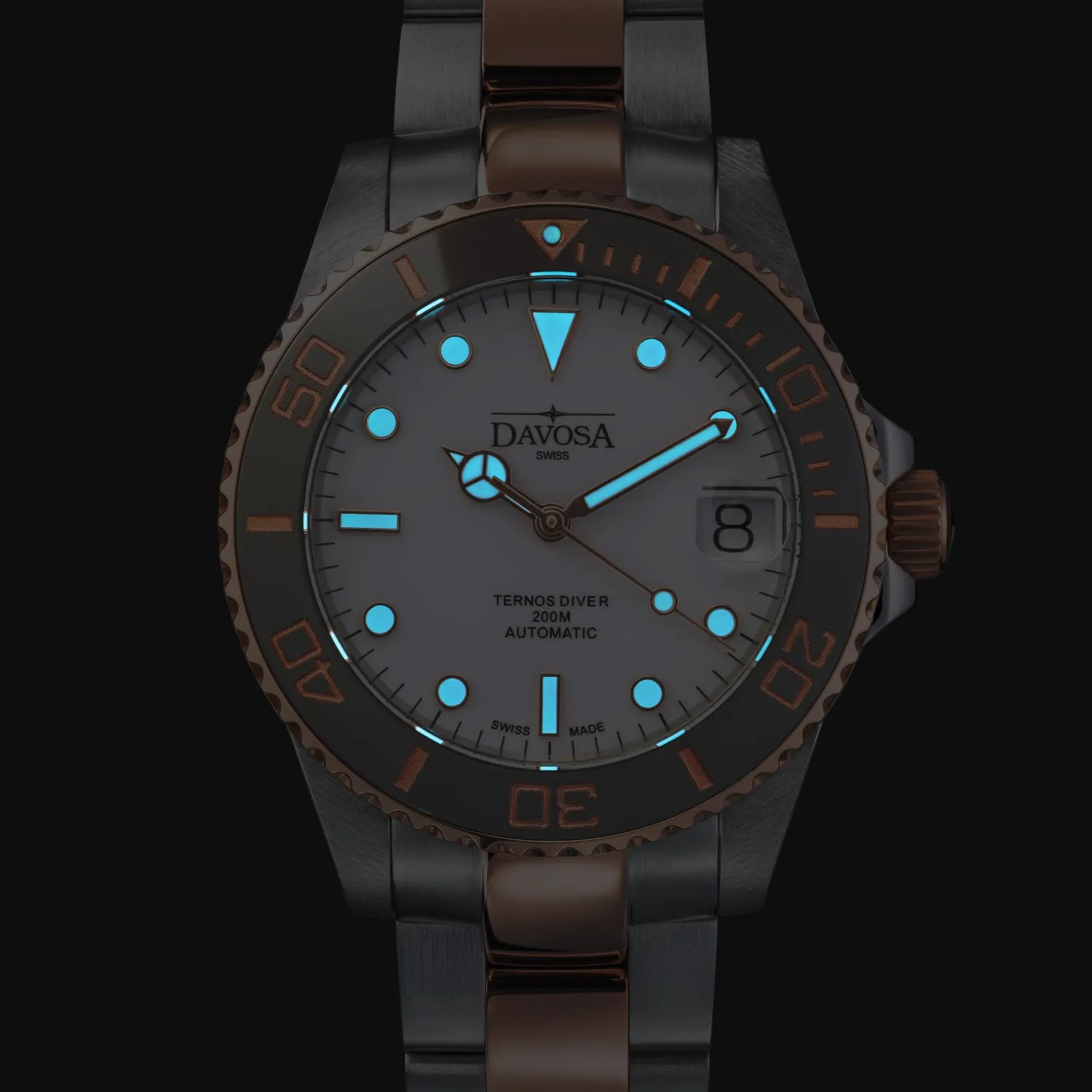 DAVOSA Ternos Medium automatisk dykkerklokke 36,5 mm