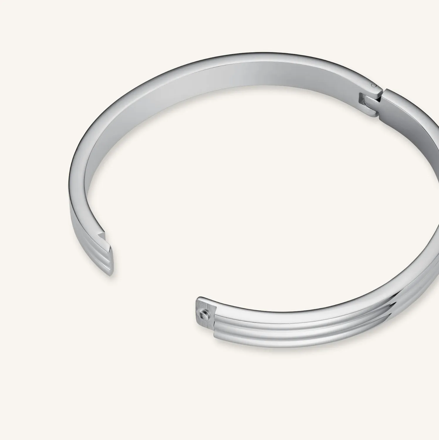 Rosefield Essentials Striped Bangle armring gull hengslet