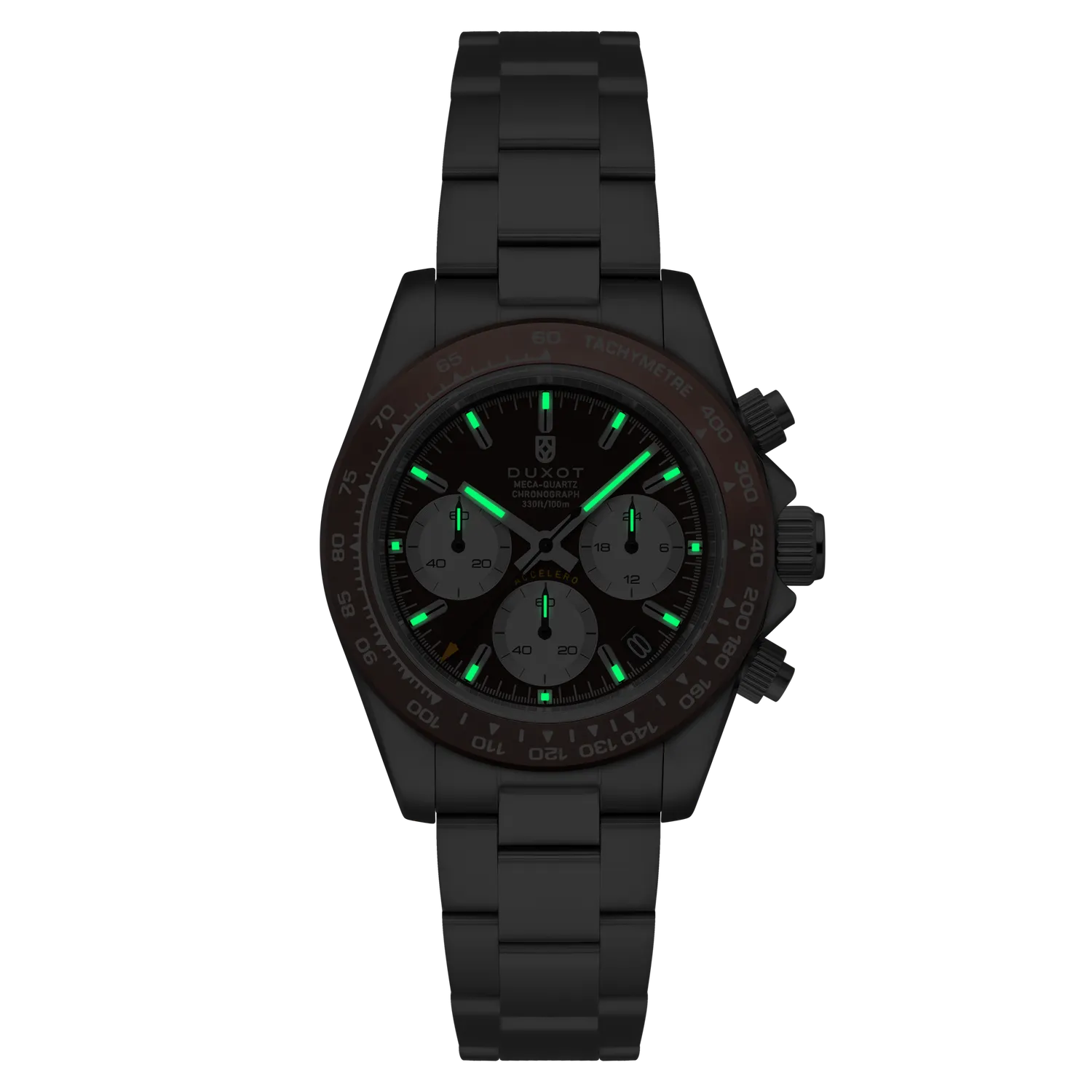 Duxot Accelero Chronograph klokke Cacao Brown 40 mm