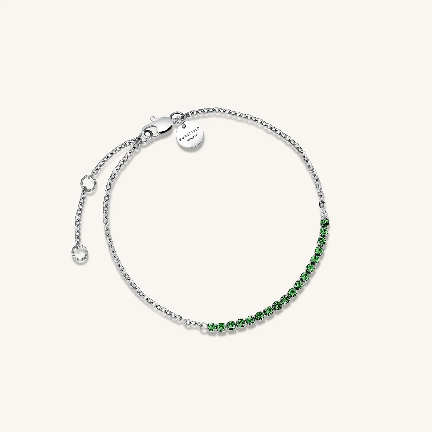 Rosefield Essentials Tennis Bracelet armbånd gull sølv justerbart