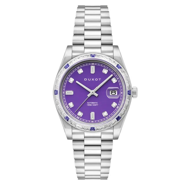 Duxot Serenata Purple Crystal automatisk klokke