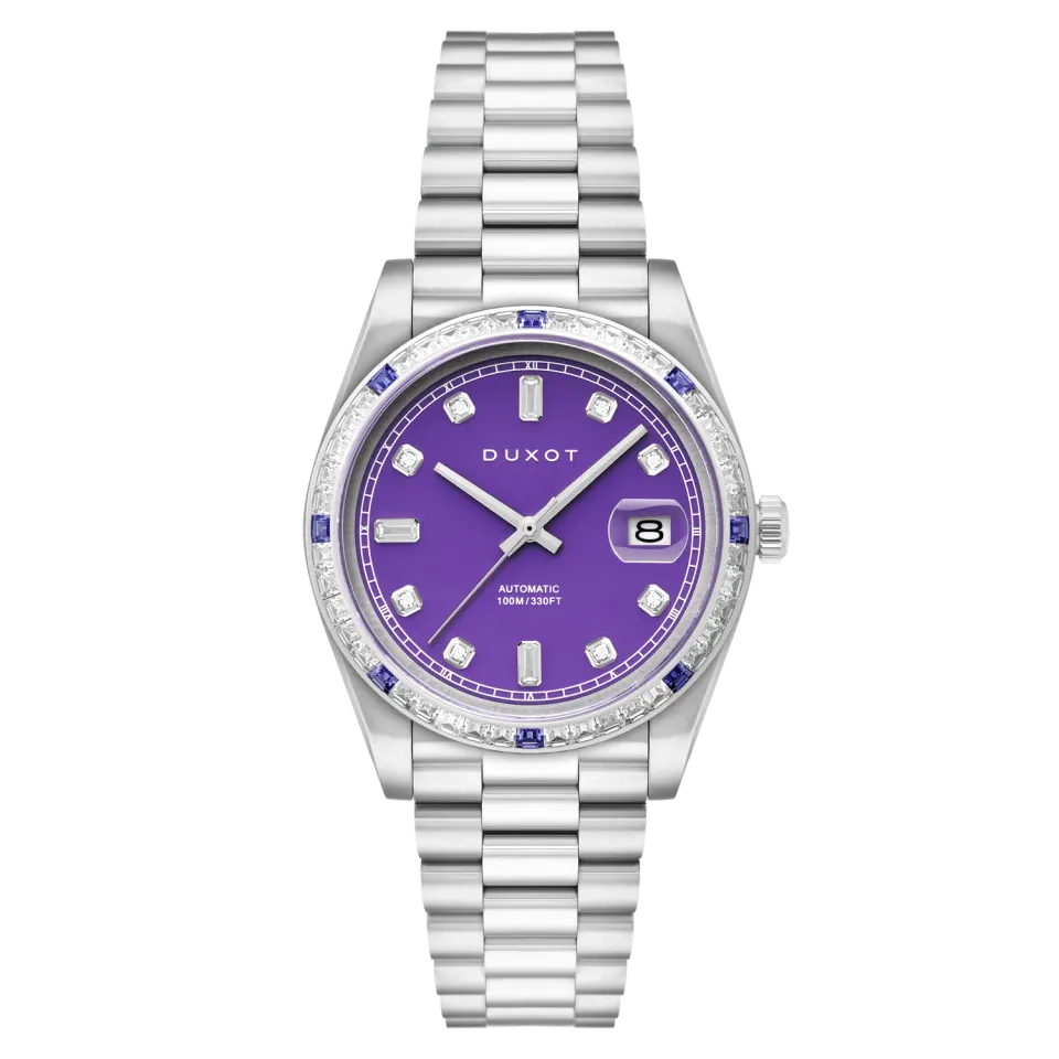 Duxot Serenata Purple Crystal automatisk klokke