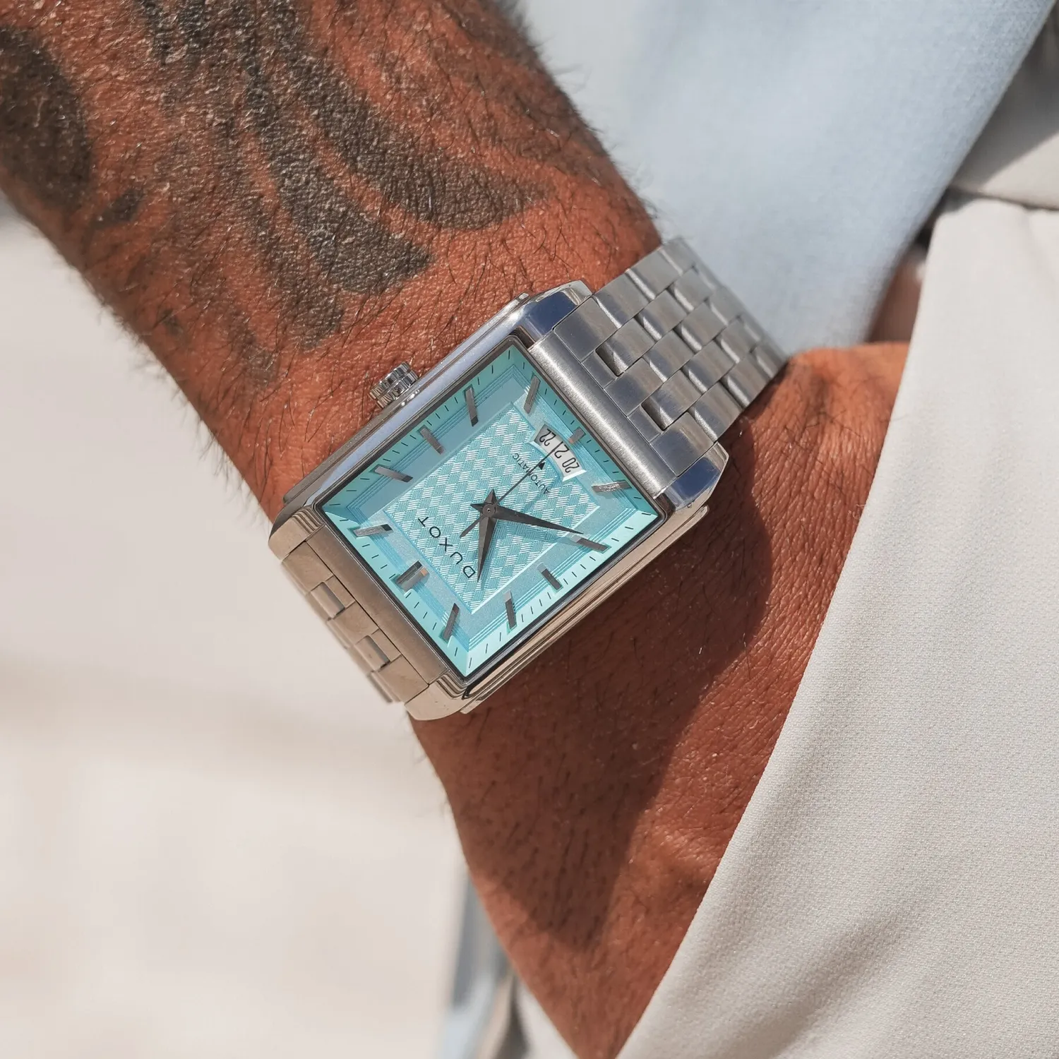 Duxot Livorno klokke Teal Spark 33 mm rektangulær