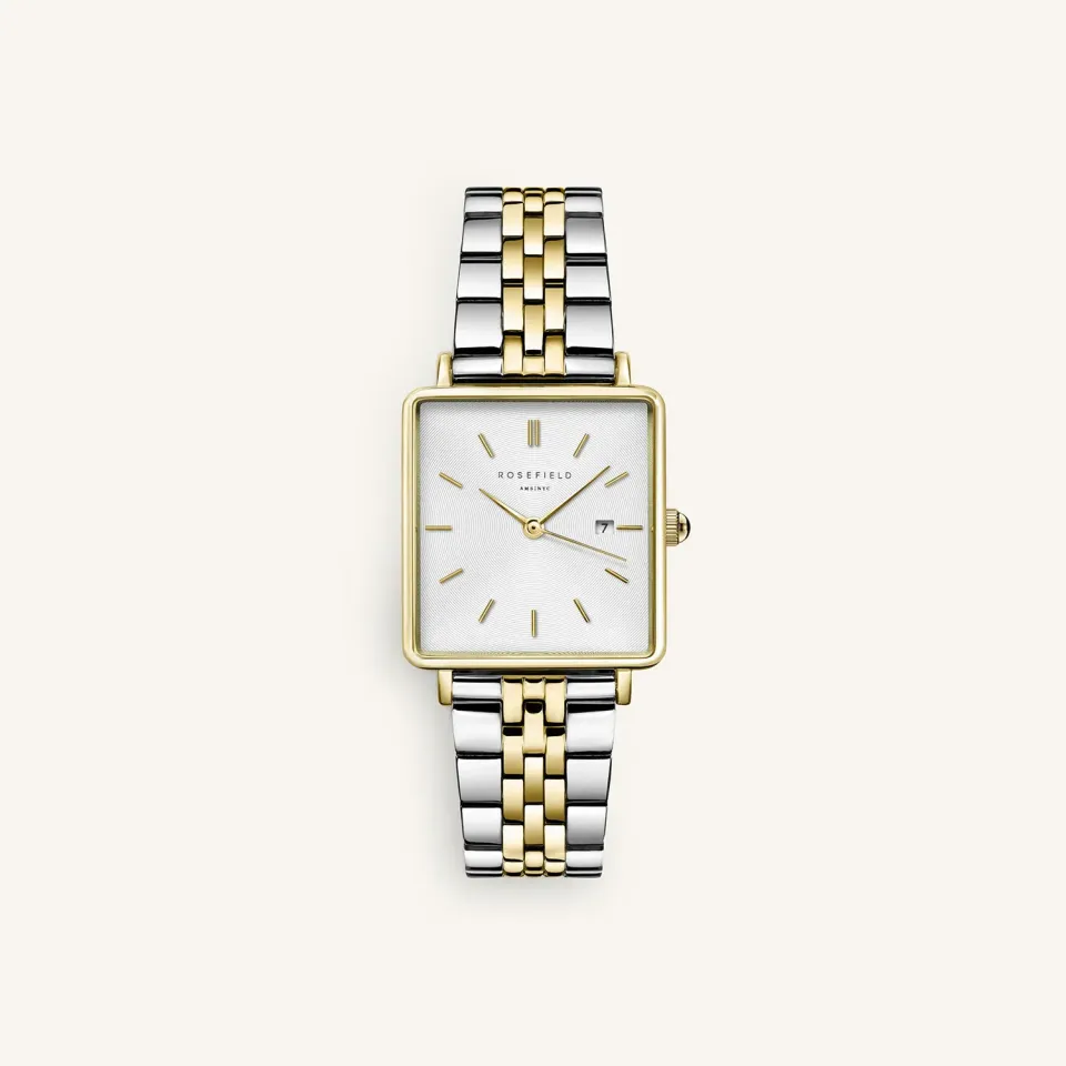 Rosefield Boxy klokke tofarget 26 mm stållenke