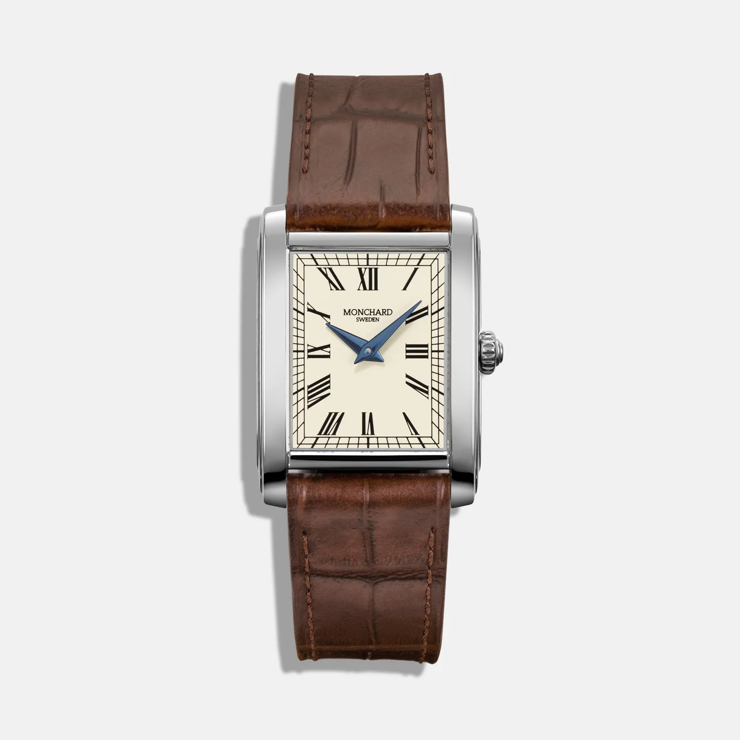 MonChard Vintage White on Strap klokke svart rem 24,9 mm