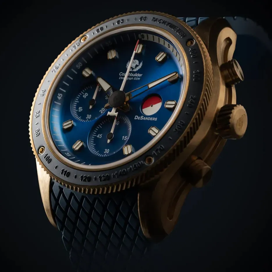 DeSanders Coachbuilder Bronze Deep Blue armbåndsur