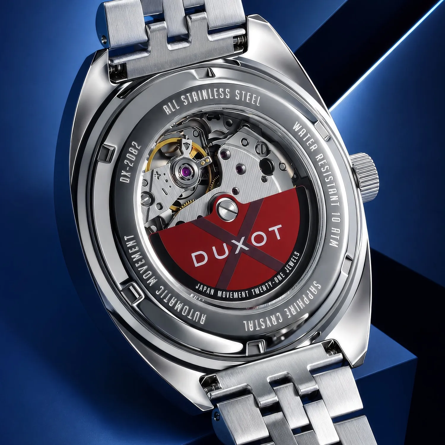 Duxot Siena Blue Horizon automatisk klokke blå 40 mm