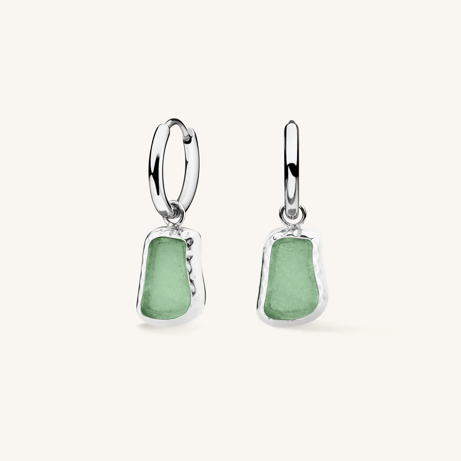 Rosefield Organic Gemstone Earrings gull øredobber aventurin