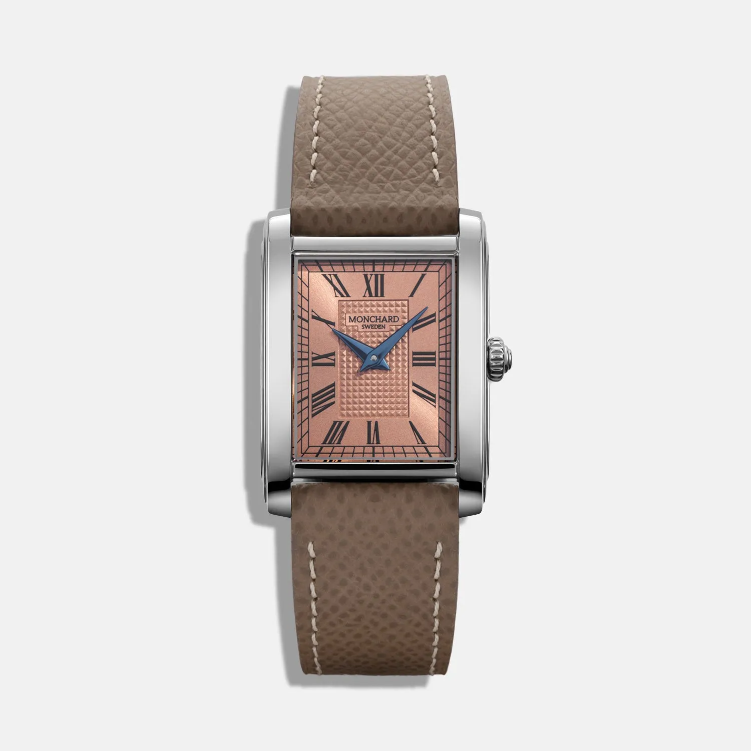 MonChard Limited Edition Salmon klokke med rem, lenke kan velges