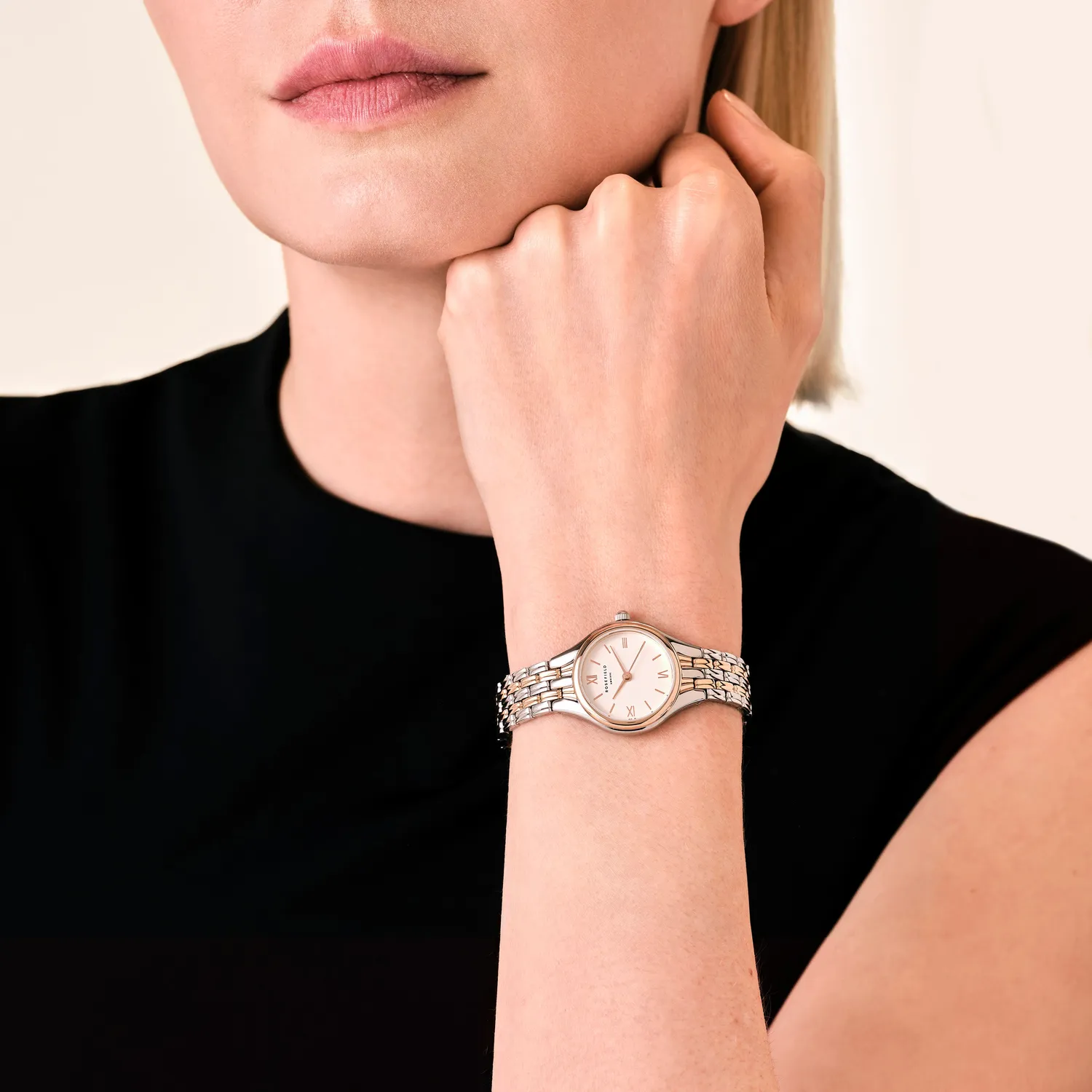 Rosefield Muse Rose Gold klokke 26 × 34,1 mm