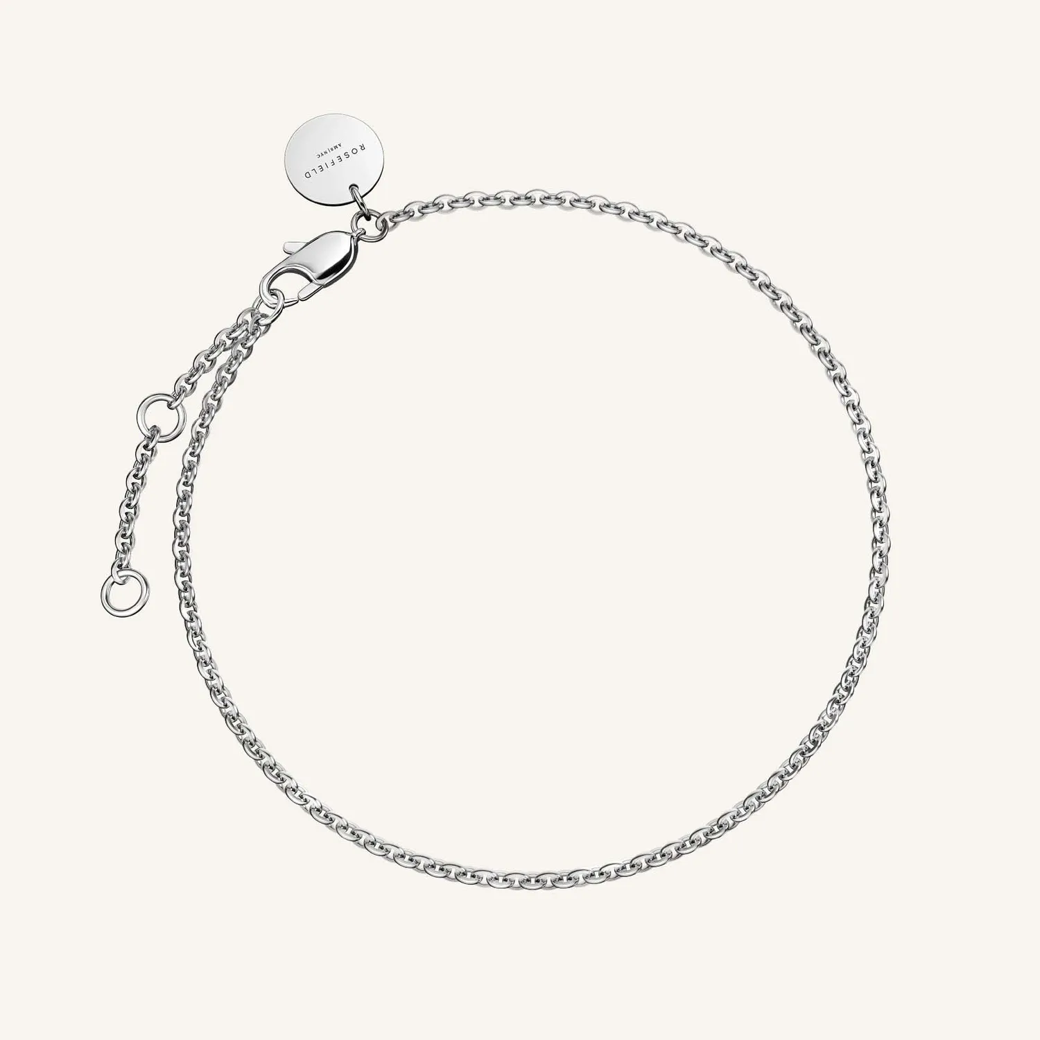 Rosefield Essentials Thin Chain Bracelet armbånd gull 16,5–19,5 cm