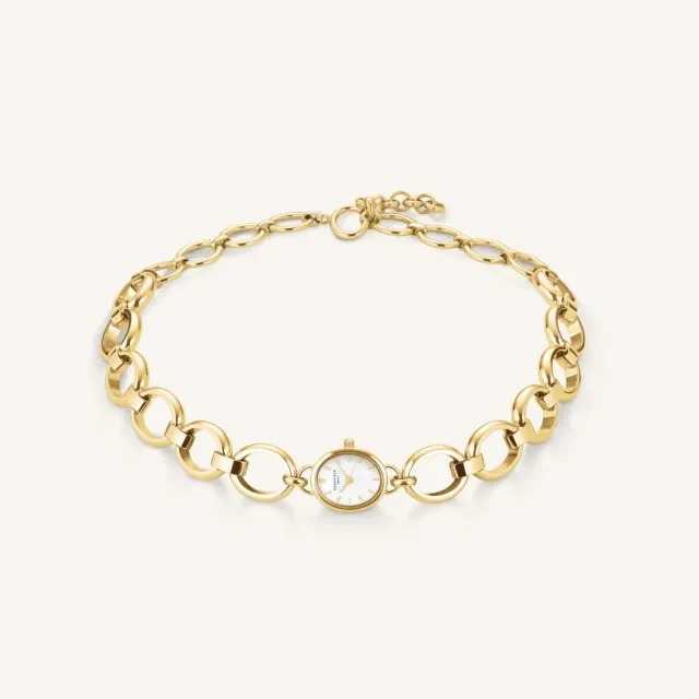 Rosefield Studio Choker halskjede gull 15 × 18 mm