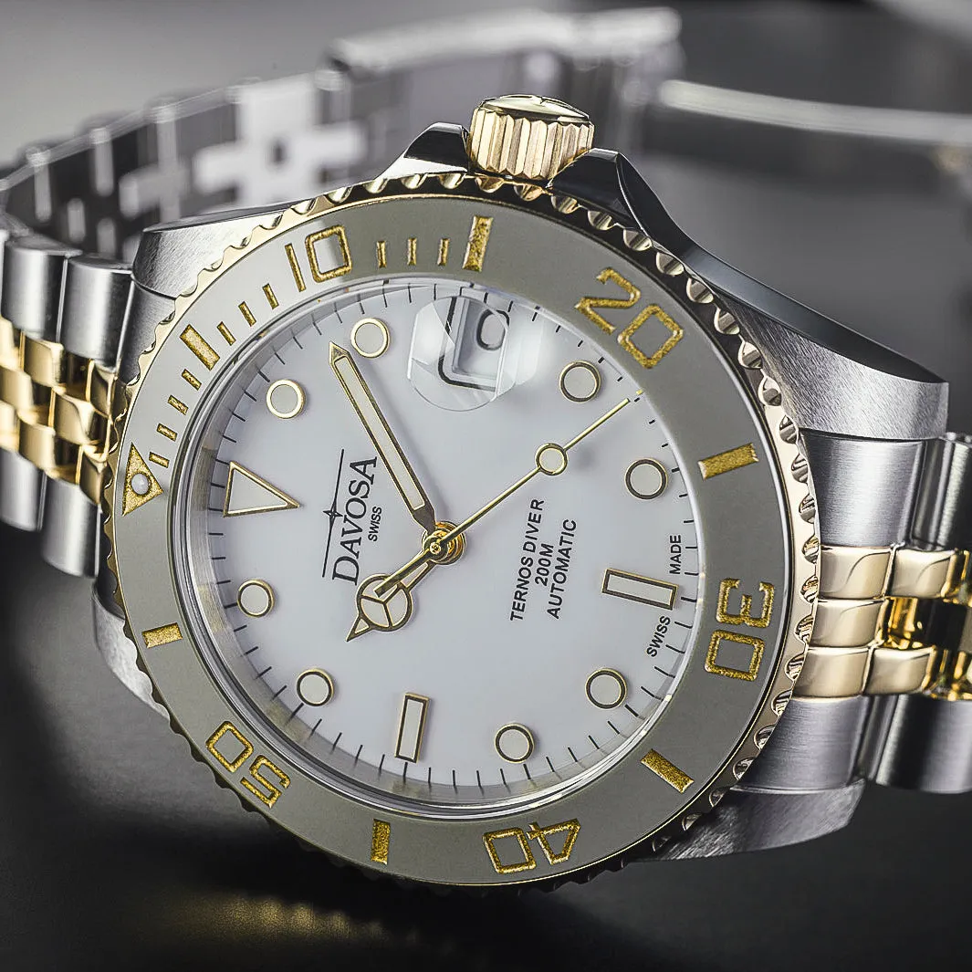 DAVOSA Ternos Medium automatisk klokke 36,5 mm for smalt håndledd