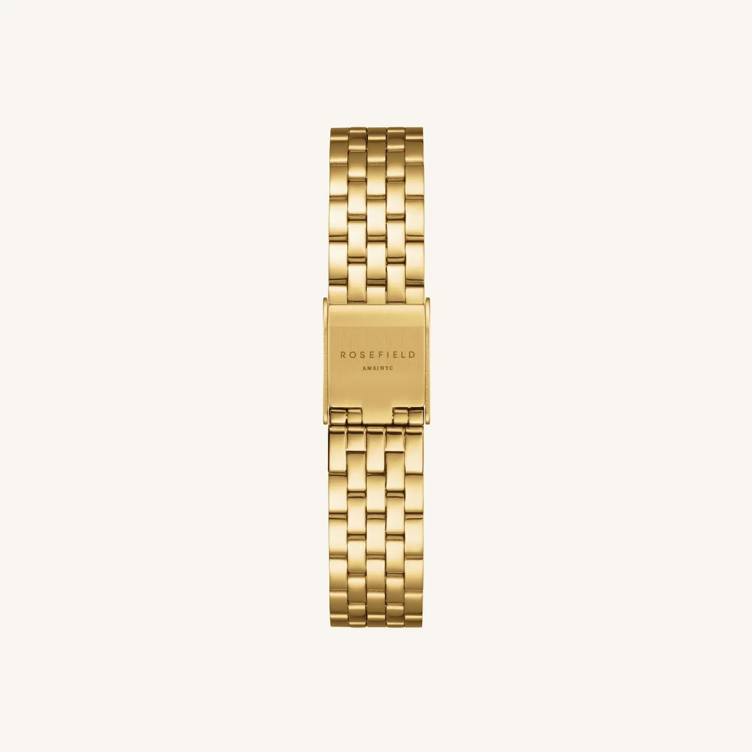 Rosefield Boxelle Champagne klokke gull 19,5 mm champagne urskive