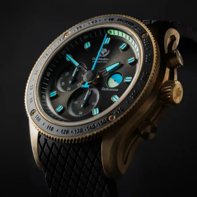 DeSanders Coachbuilder klokke Bronze Nero