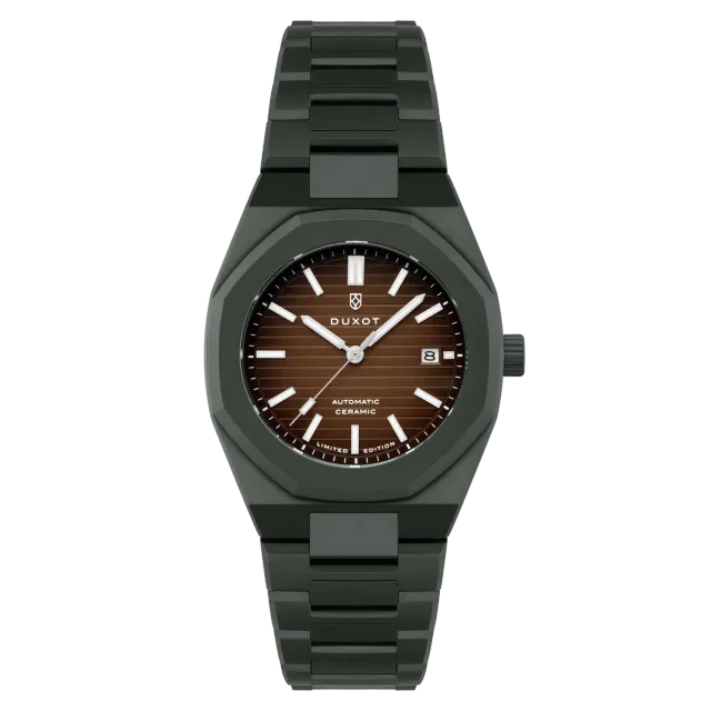 Duxot Pamplona Fume Brown keramisk klokke brun